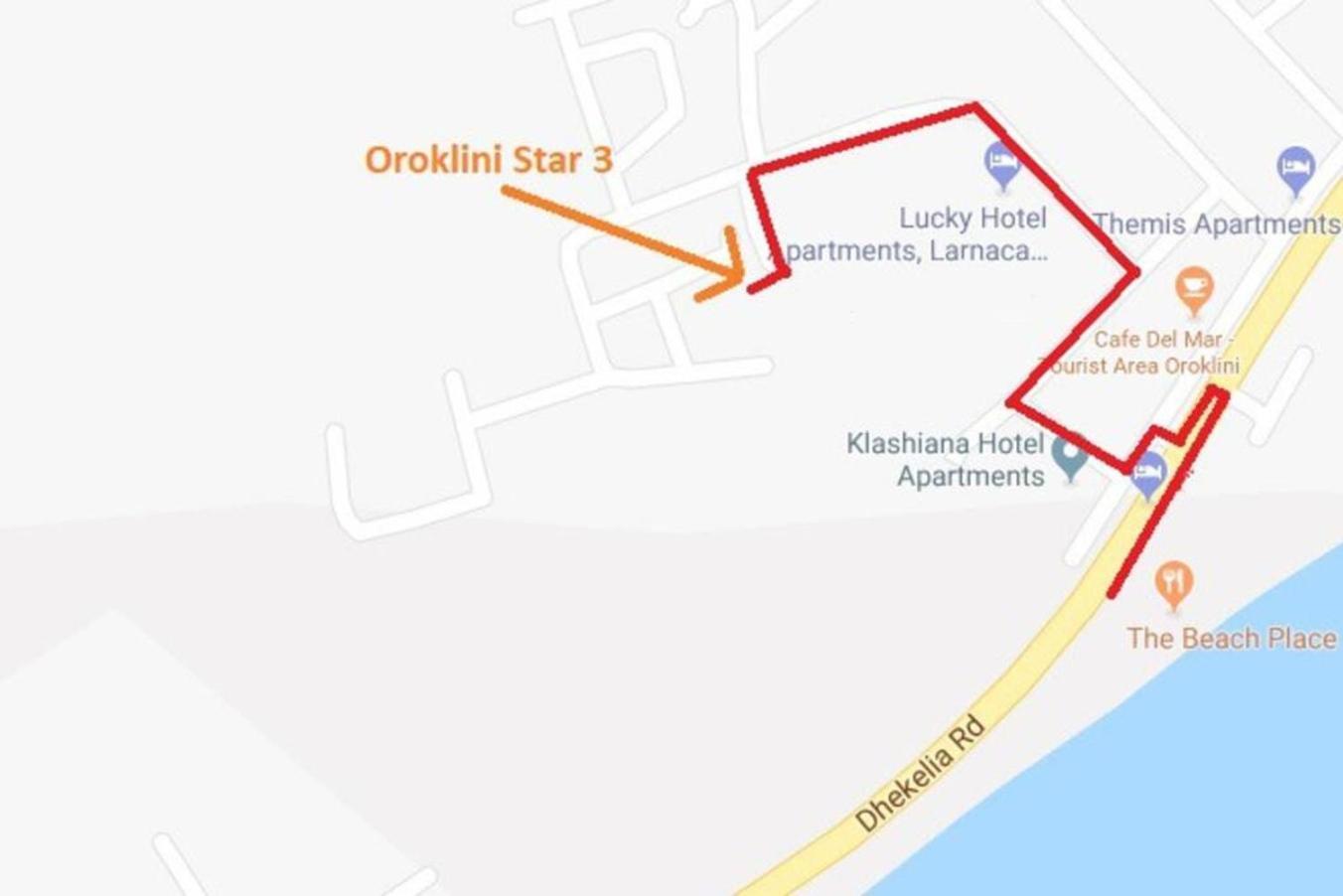 Oroklini Star 200Metres From The Sandy Beach Larnaca Buitenkant foto